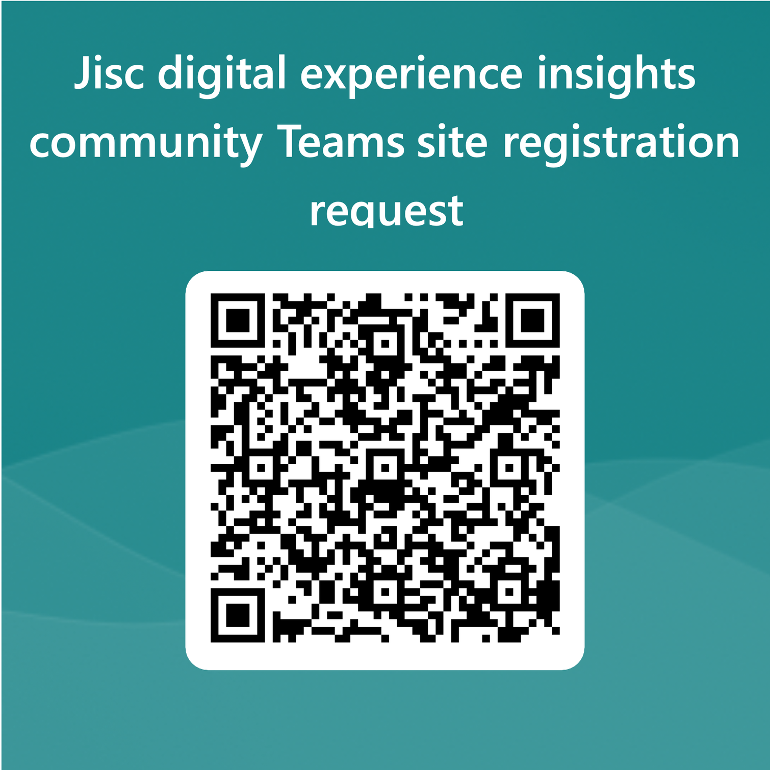 QR code to access the DEI community Teams site